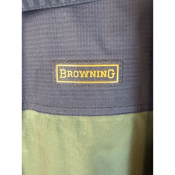 Browning Field Lined Hunting Jacket Green XXL Shooting Game Chore Coat VTG - Picture 11 of 16